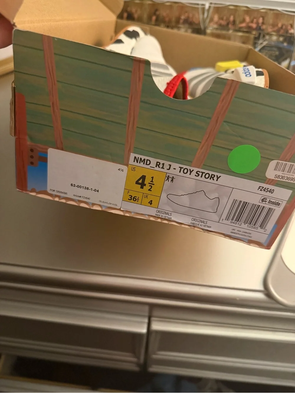 Adidas Toy Story shoes worn once